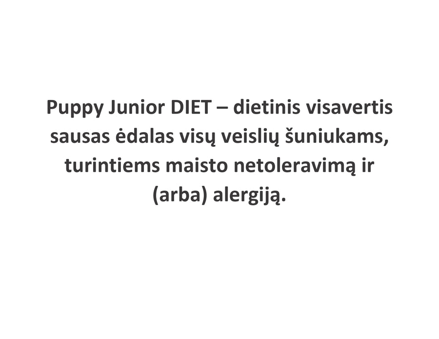 Puppy Junior DIET su žuvimi
