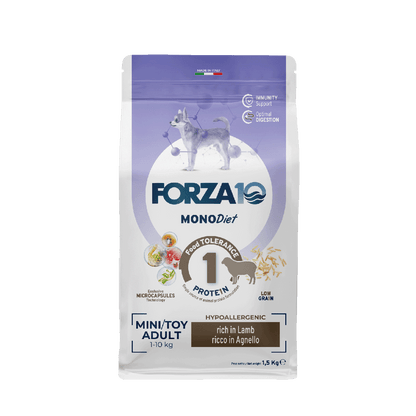 FORZA10 Monodiet Mini/Toy Adult šunims su ėriena