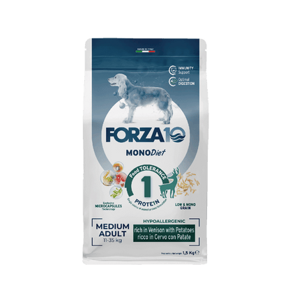 FORZA10 Monodiet Medium Adult šunims su elniena ir bulvėmis
