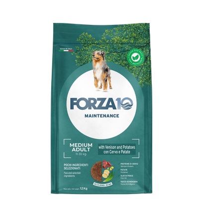 FORZA10 Maintenance Medium Adult šunims su elnienas ir bulvėmis