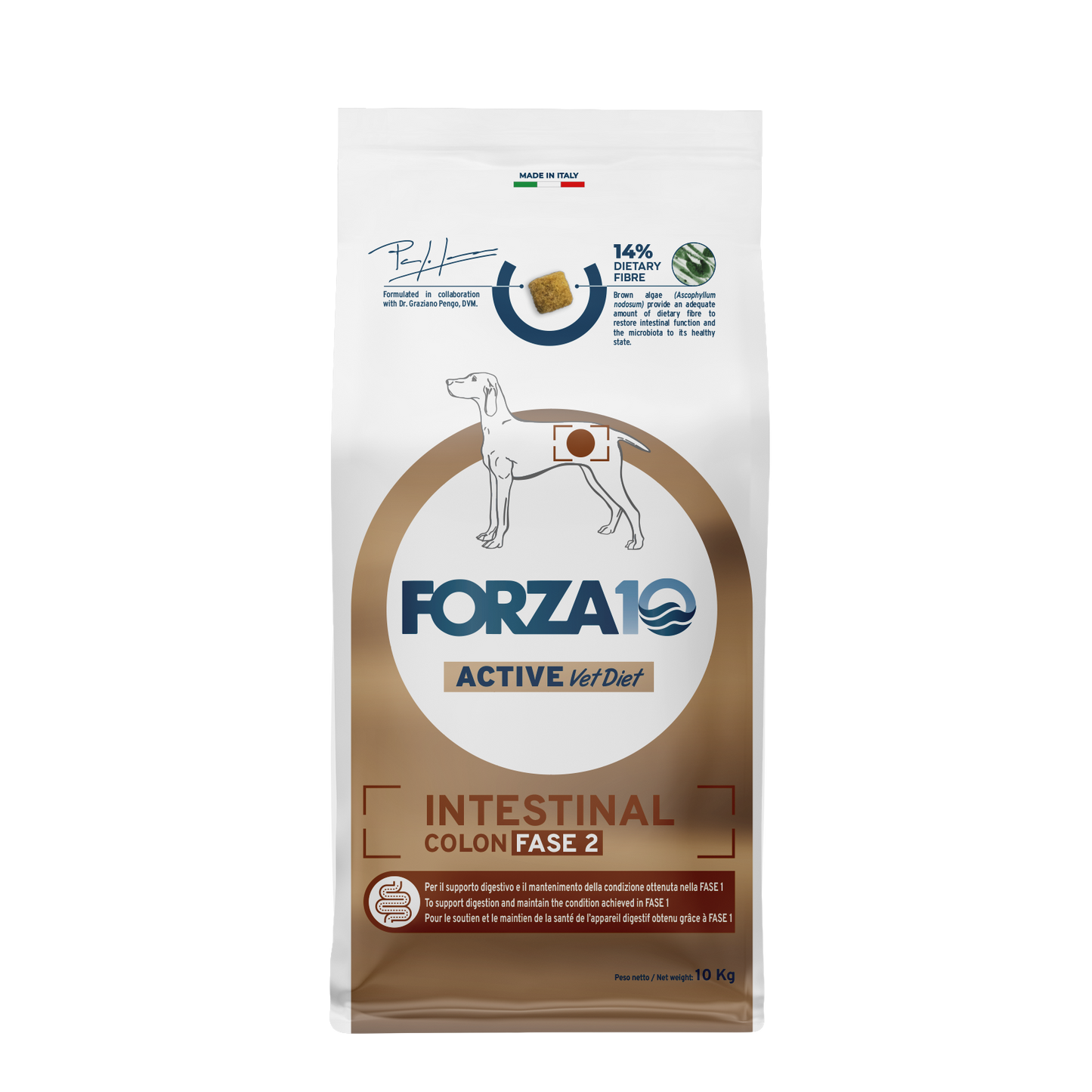 FORZA10 VetDiet INTESTINAL COLON Fase 2 All Breeds šunims