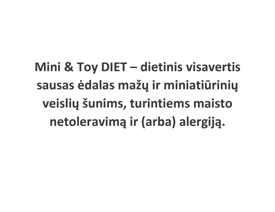 Mini & Toy DIET su ėriena