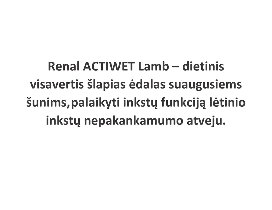 Renal ACTIWET Lamb